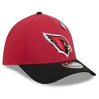 Casquette New Era Flex pour homme, modèle 39THIRTY M-Crown, coloris cardinal/noir, Arizona Cardinals, draft NFL 2026