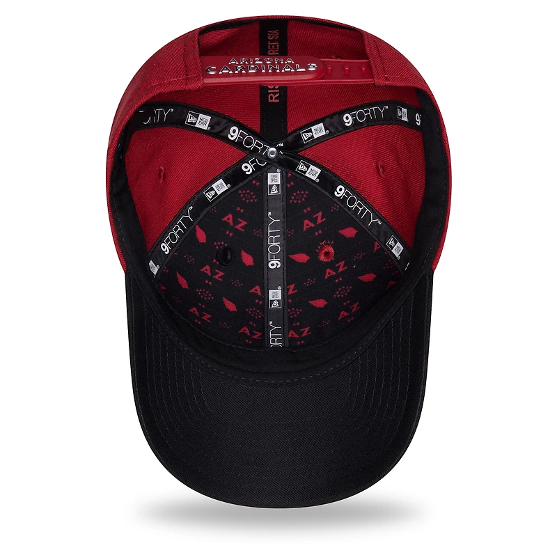 Men's New Era Cardinal/Black Arizona Cardinals 2026 NFL Draft 9FORTY M-Crown Adjustable Hat
