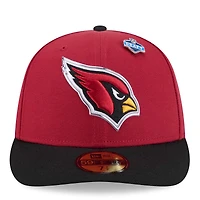 Casquette ajustée New Era 59FIFTY pour homme, coloris cardinal/noir, Arizona Cardinals, draft NFL 2026