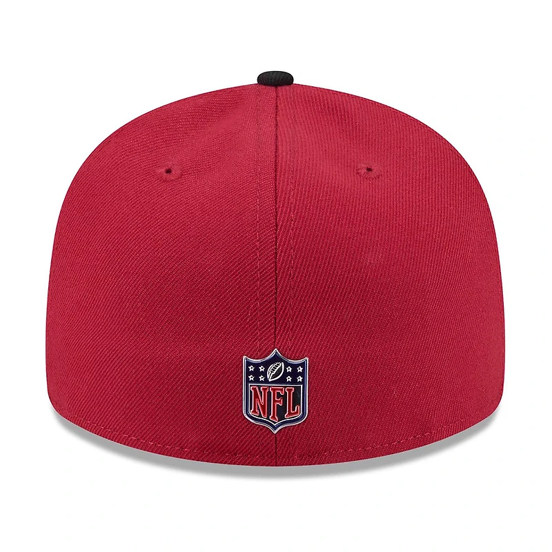 Men's New Era  Cardinal/Black Arizona Cardinals 2026 NFL Draft Pre-Curved 59FIFTY Fitted Hat