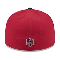 Men's New Era  Cardinal/Black Arizona Cardinals 2026 NFL Draft Pre-Curved 59FIFTY Fitted Hat