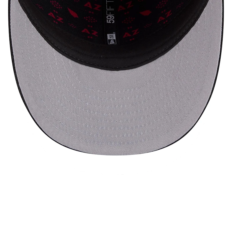 Casquette ajustée New Era 59FIFTY pour homme, coloris cardinal/noir, Arizona Cardinals, draft NFL 2026