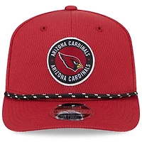 Casquette extensible à bouton-pression New Era Cardinal Arizona Cardinals 2024 Sideline 9SEVENTY pour homme