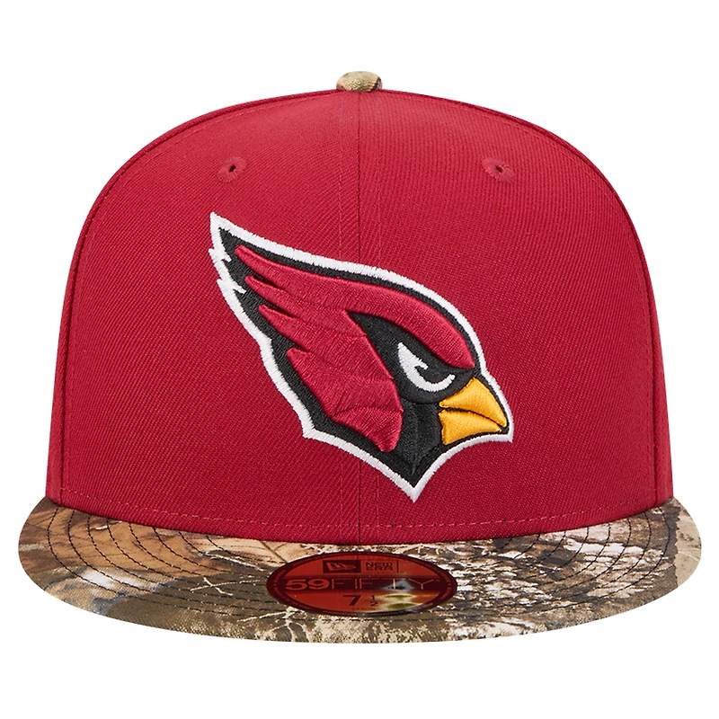 Men's New Era Cardinal Arizona Cardinals Active Two-Tone Camo 59FIFTY Fitted Hat