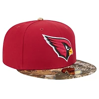 Men's New Era Cardinal Arizona Cardinals Active Two-Tone Camo 59FIFTY Fitted Hat