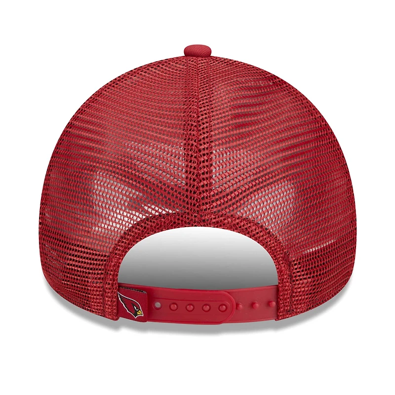 Casquette ajustable 9FORTY Cardinal Arizona Cardinals Caliber Trucker New Era pour homme