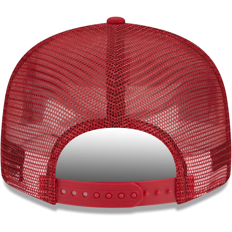 Casquette New Era Cardinal Arizona Cardinals Collegiate Trucker 9FIFTY Snapback pour homme