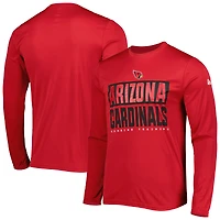 T-shirt à manches longues pour homme Cardinal Arizona Cardinals Combine Authentic Offsides New Era