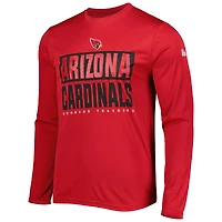 T-shirt à manches longues pour homme Cardinal Arizona Cardinals Combine Authentic Offsides New Era