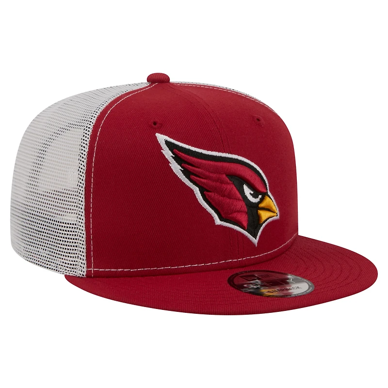 Casquette trucker snapback New Era Cardinal Arizona Cardinals Core Team 9FIFTY pour homme