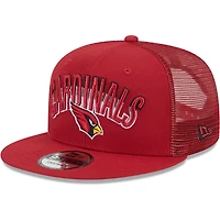 Casquette New Era Cardinal Arizona Cardinals Grade Trucker 9FIFTY Snapback pour homme