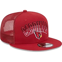Casquette New Era Cardinal Arizona Cardinals Grade Trucker 9FIFTY Snapback pour homme