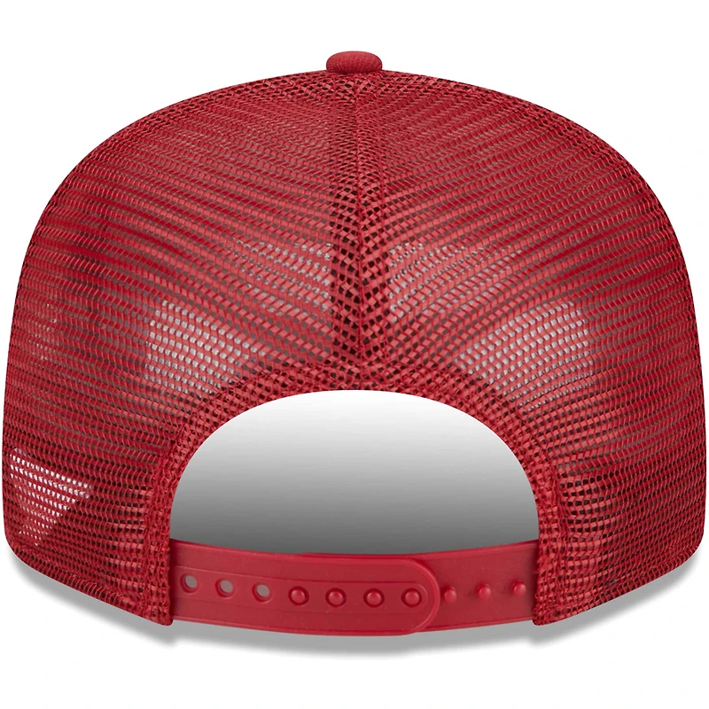 Men's New Era Cardinal Arizona Cardinals Grade Trucker 9FIFTY Snapback Hat