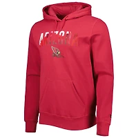 Men's New Era Cardinal Arizona Cardinals Ink Dye Pullover Hoodie