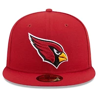 Men's New Era Cardinal Arizona Cardinals  Main Patch 59FIFTY Fitted Hat