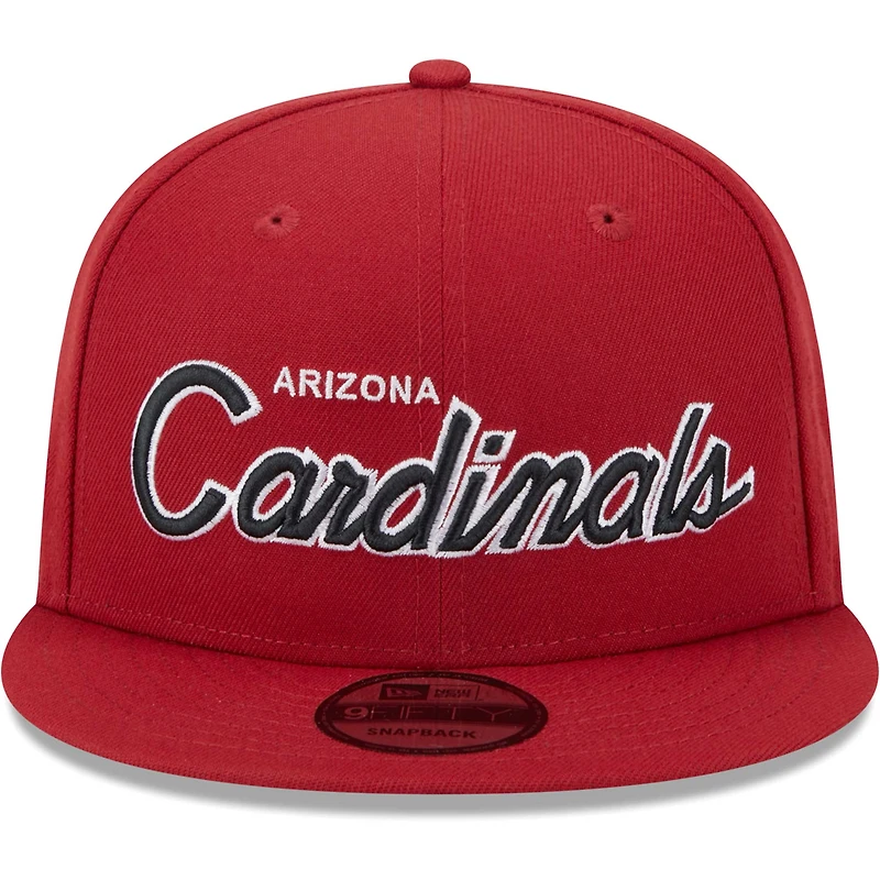Casquette Snapback 9FIFTY Cardinal Arizona Cardinals Main Script New Era pour homme