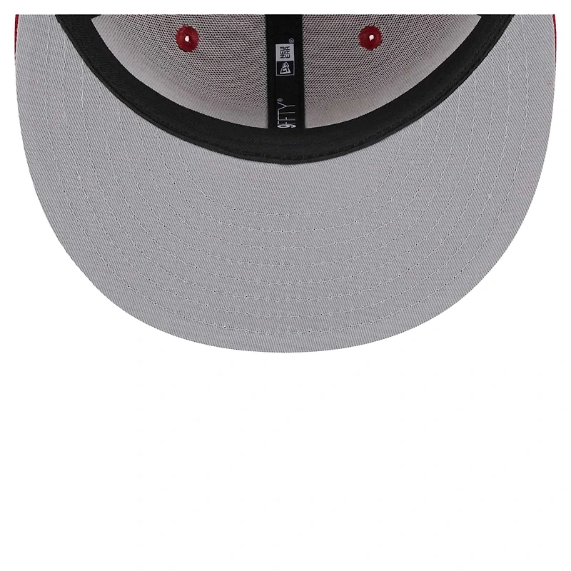 Men's New Era Cardinal Arizona Cardinals Main Script 9FIFTY Snapback Hat