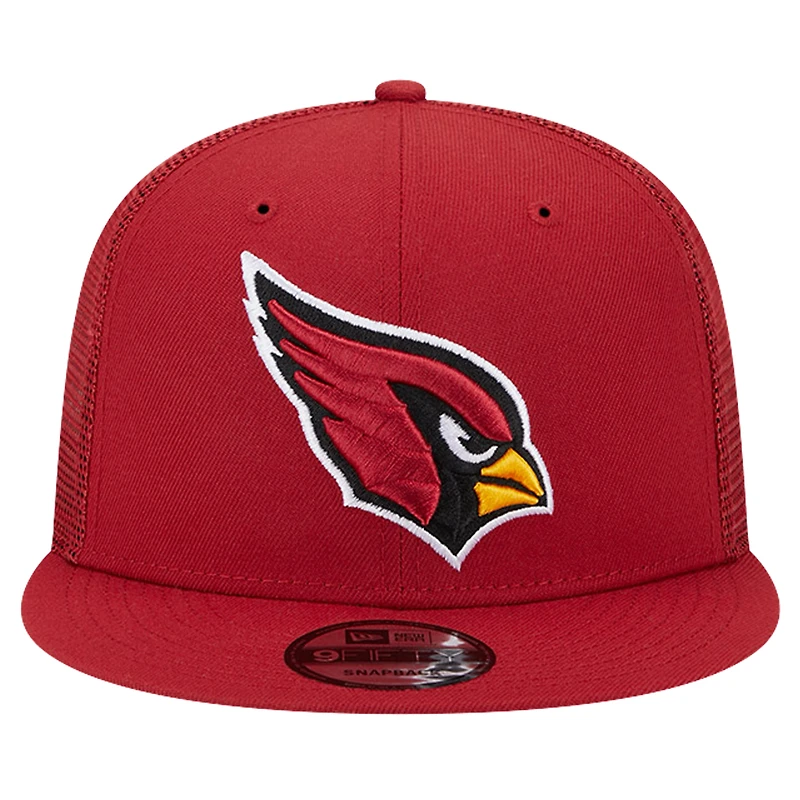 Men's New Era Cardinal Arizona Cardinals Main Trucker 9FIFTY Snapback Hat