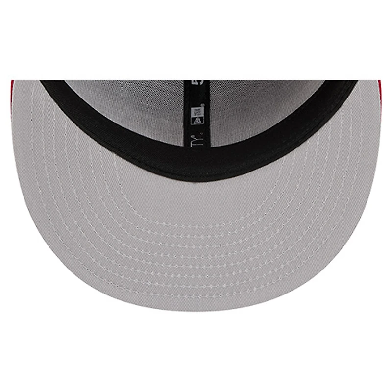 Men's New Era  Cardinal Arizona Cardinals Overlap Wordmark 59FIFTY Fitted Hat