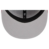 Men's New Era  Cardinal Arizona Cardinals Overlap Wordmark 59FIFTY Fitted Hat