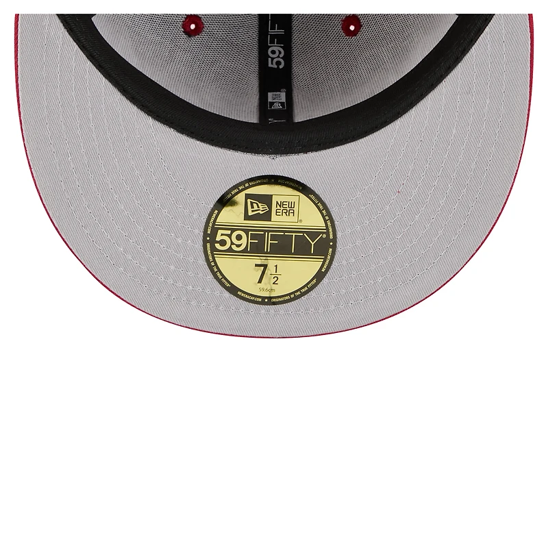 Casquette ajustée surdimensionnée 59FIFTY des Cardinals de l'Arizona New Era pour homme
