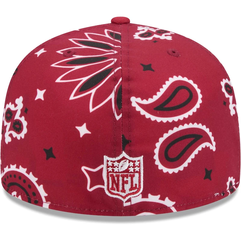 Casquette ajustée 59FIFTY Cardinal Arizona Cardinals Paisley New Era pour homme
