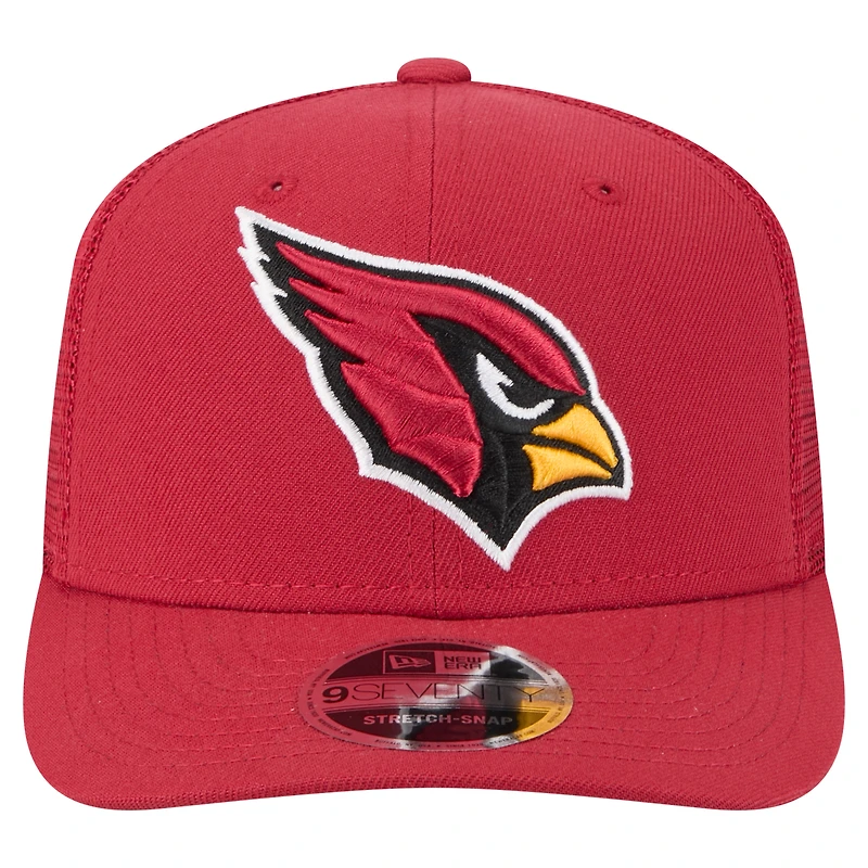 Casquette ajustable extensible à boutons-pression New Era Cardinal Arizona Cardinals Team Collection 9SEVENTY pour homme