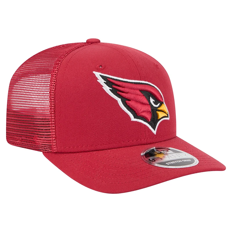 Casquette ajustable extensible à boutons-pression New Era Cardinal Arizona Cardinals Team Collection 9SEVENTY pour homme