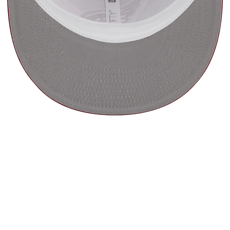 Men's New Era Cardinal Arizona Cardinals Tear Trucker 9FIFTY Snapback Hat