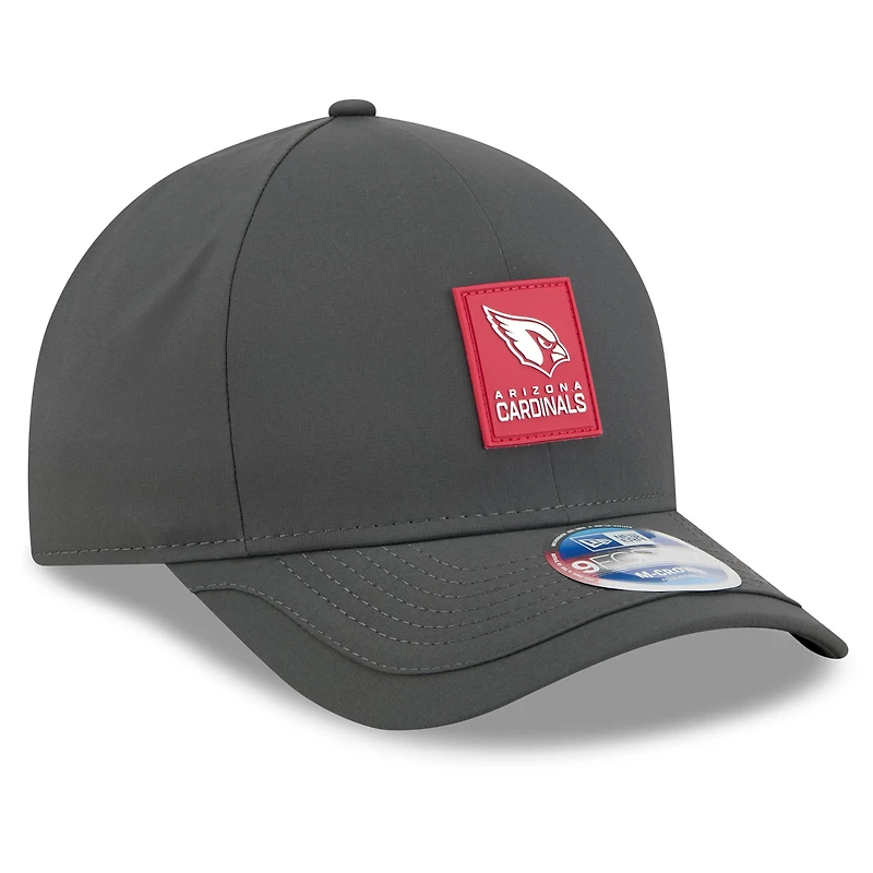 Men's New Era Charcoal Arizona Cardinals 2025 Sideline Cold Weather 9FORTY M-Crown Adjustable Hat