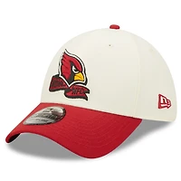 Men's New Era Cream/Cardinal Arizona Cardinals 2022 Sideline - 39THIRTY 2-Tone Flex Hat