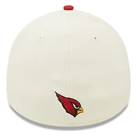 Men's New Era Cream/Cardinal Arizona Cardinals 2022 Sideline - 39THIRTY 2-Tone Flex Hat