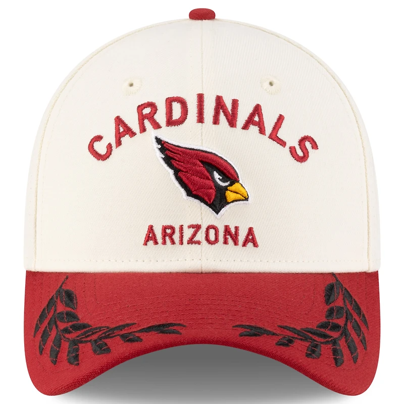 Men's New Era  Cream/Cardinal Arizona Cardinals 2025 NFL Draft 39THIRTY Flex Hat