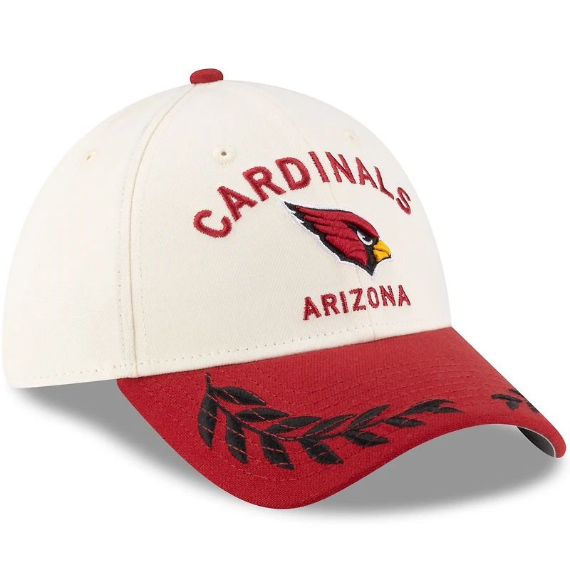 Men's New Era  Cream/Cardinal Arizona Cardinals 2025 NFL Draft 39THIRTY Flex Hat