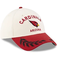 Men's New Era  Cream/Cardinal Arizona Cardinals 2025 NFL Draft 39THIRTY Flex Hat