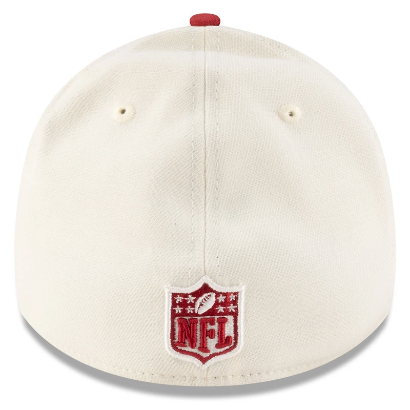 Casquette New Era 39THIRTY Flex pour homme, couleur crème/cardinal, Arizona Cardinals, repêchage NFL 2025