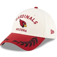 Men's New Era  Cream/Cardinal Arizona Cardinals 2025 NFL Draft 39THIRTY Flex Hat