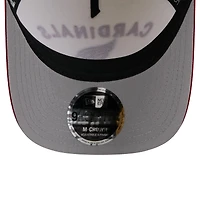 Casquette ajustable New Era 9FORTY A-Frame M-Crown pour homme, couleur crème/cardinal, Arizona Cardinals, draft NFL 2025