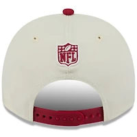 Men's New Era  Cream/Cardinal Arizona Cardinals 2025 NFL Draft A-Frame 9FIFTY Snapback Hat