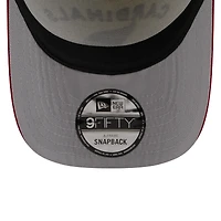 Men's New Era  Cream/Cardinal Arizona Cardinals 2025 NFL Draft A-Frame 9FIFTY Snapback Hat