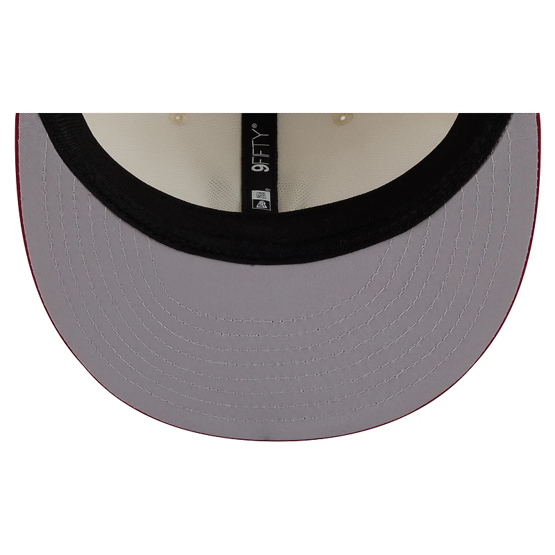 Men's New Era Cream/Cardinal Arizona Cardinals 2026 NFL Training Camp 9FIFTY Snapback Hat