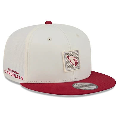 Men's New Era Cream/Cardinal Arizona Cardinals 2026 NFL Training Camp 9FIFTY Snapback Hat