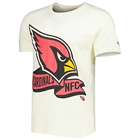 Men's New Era Cream Arizona Cardinals Sideline Chrome T-Shirt