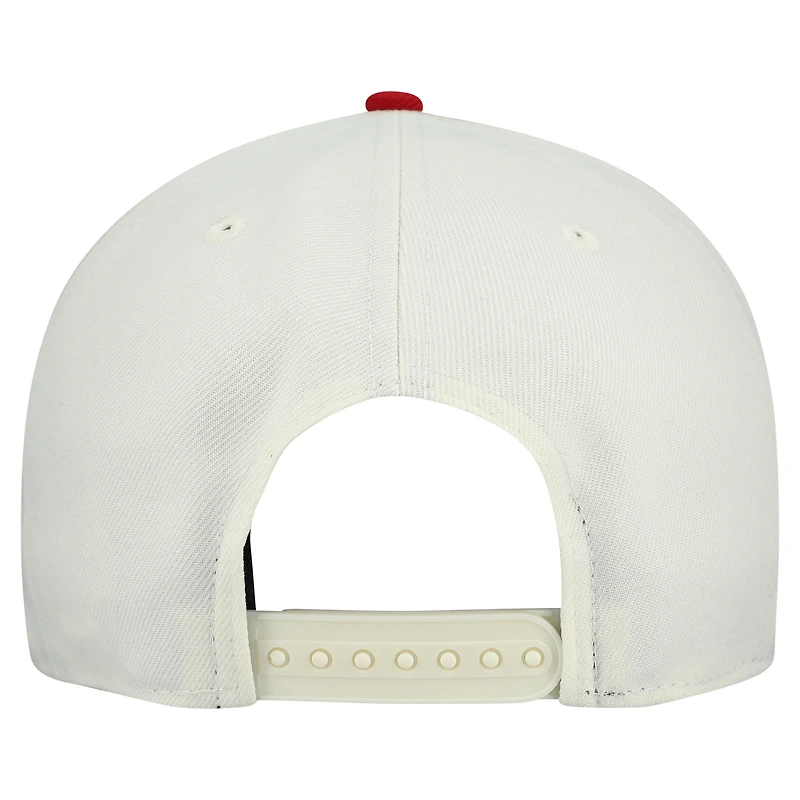 Men's New Era  Cream Arizona Cardinals Upside Down 9FIFTY A-Frame Snapback Hat