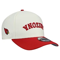Casquette snapback New Era crème Arizona Cardinals Upside Down 9FIFTY pour homme