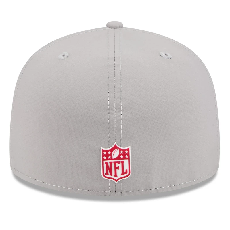 Casquette ajustée New Era grise Arizona Cardinals 2025 Sideline Quill Tech 59FIFTY pour homme