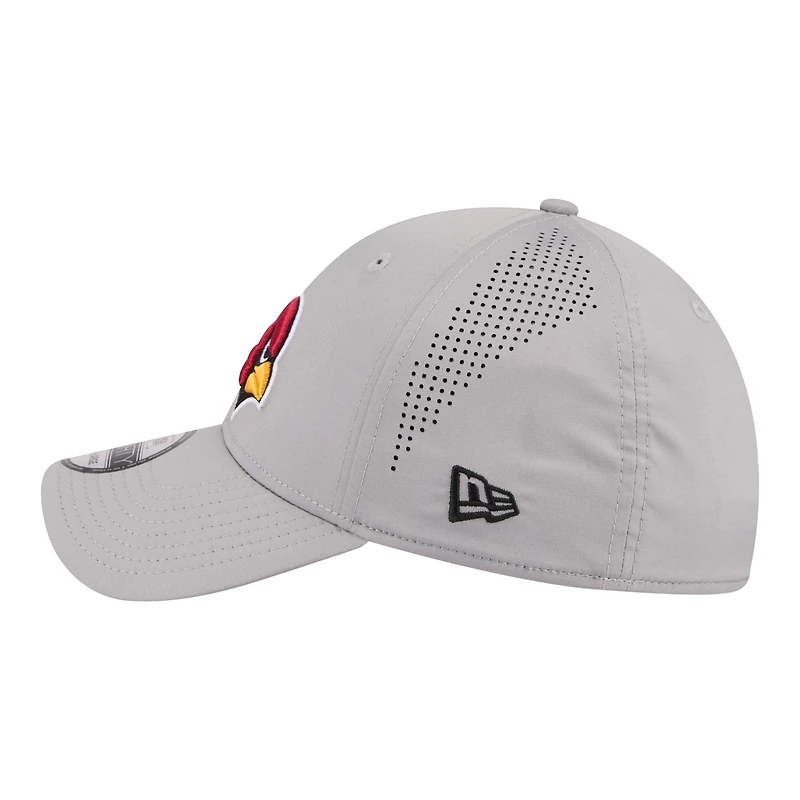 Men's New Era Gray Arizona Cardinals Perforated 39THIRTY Flex Hat