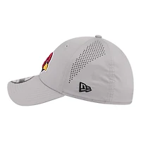 Men's New Era  Gray Arizona Cardinals Perforated 39THIRTY Flex Hat