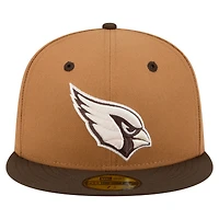 Men's New Era  Light Brown/Dark Brown Arizona Cardinals Two-Tone Walnut 59FIFTY Fitted Hat