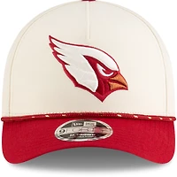 Men's New Era  Natural/Cardinal Arizona Cardinals 2025 Rivalries Collection Sideline A-Frame 9FORTY Adjustable Hat